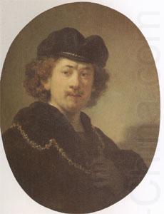 REMBRANDT Harmenszoon van Rijn Self Portrait with a Gold Chain (mk05) china oil painting image
